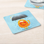 Rainy Day Rechteckiger Pappuntersetzer (angewinkelt)