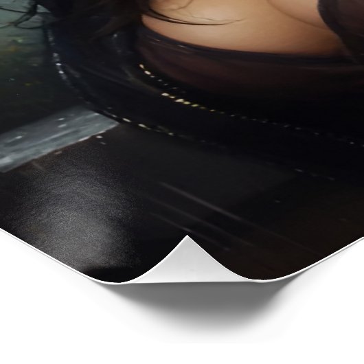 Rainy Day Romance Poster (Ecke)