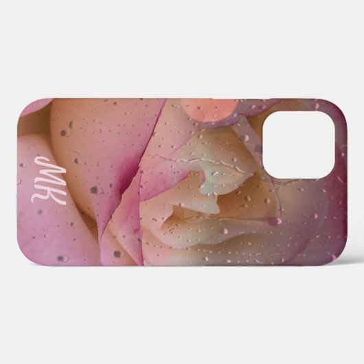 Rainy Day Rose iPhone Case (Rückseite (Horizontal))