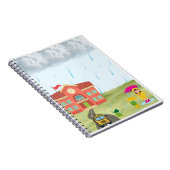 Rainy Day School Adventure with Frogs Notizblock (Rechte Seite)