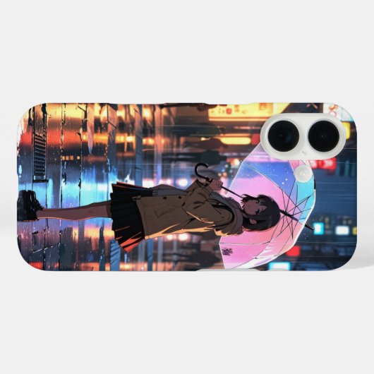 Rainy Day Smile Case-Mate iPhone Hülle (Rückseite (Horizontal))