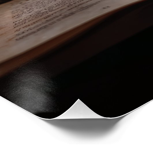 Rainy Day Tea and Book Window Poster (Ecke)