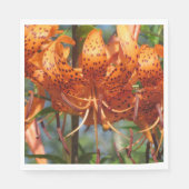 Rainy Day Tiger Lilies Serviette (Vorderseite)