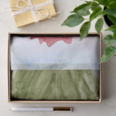 Rainy Day Tulips Wasserfarbe Seidenpapier (Geschenk)