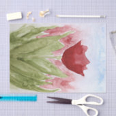 Rainy Day Tulips Wasserfarbe Seidenpapier (Handwerk)