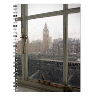 Rainy Day View on Big Ben - London Notebook Notizblock