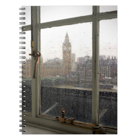 Rainy Day View on Big Ben - London Notebook Notizblock (Vorderseite)