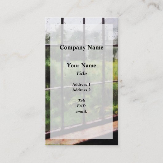 Rainy Day Visitenkarte (Vorderseite)