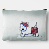 Rainy Day Westie KiniArt Accessory Pouch Zubehörtasche (Vorderseite)