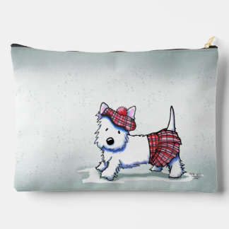 Rainy Day Westie KiniArt Accessory Pouch Zubehörtasche