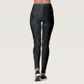 Rainy Day Wet Drops Leggings - Einzigartiges Desig (Rückseite)