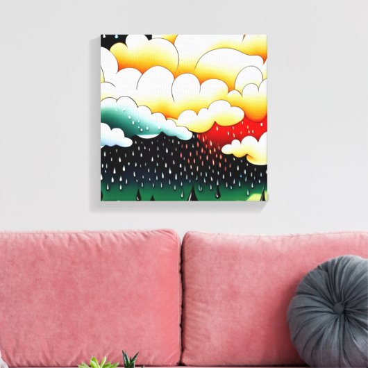 Rainy Days Leinwanddruck (Insitu (Wohnzimmer))