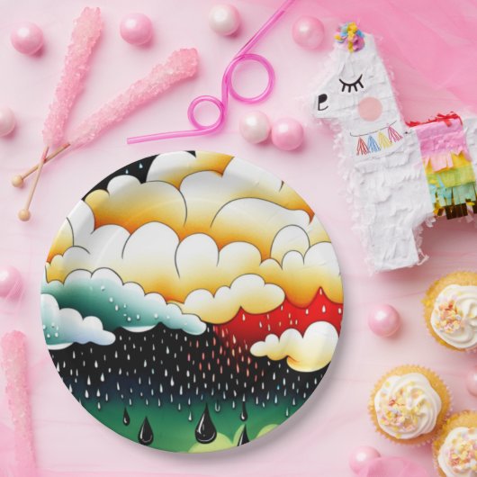 Rainy Days Pappteller (Party)