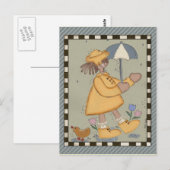 Rainy Days Postkarte (Vorne/Hinten)