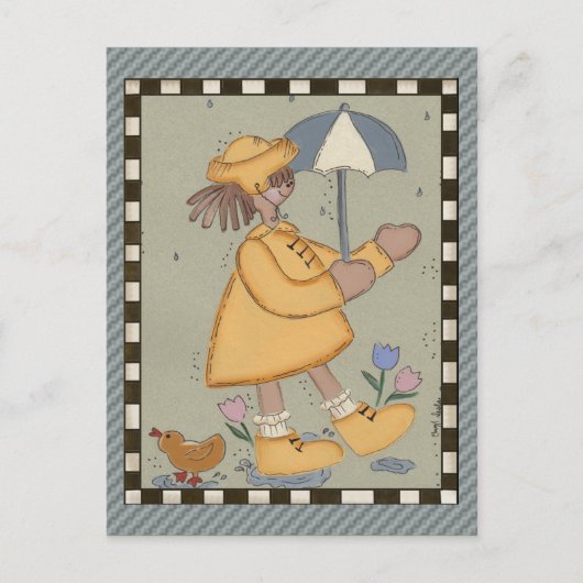 Rainy Days Postkarte (Vorderseite)