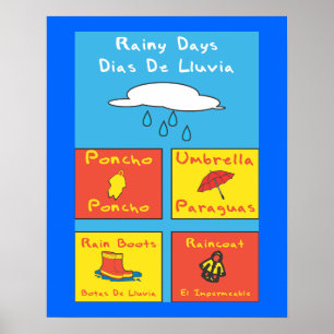Rainy Days School Poster