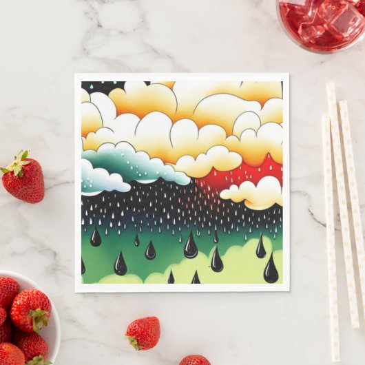 Rainy Days Serviette (Beispiel)