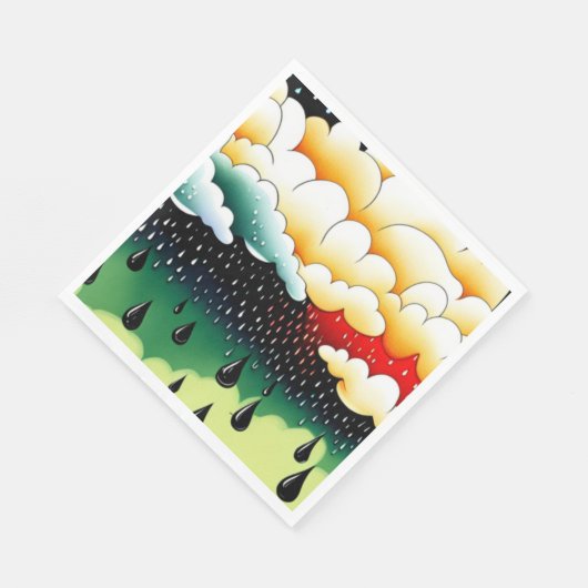 Rainy Days Serviette (Ecke)