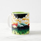 Rainy Days Zweifarbige Tasse (Vorderseite Links)