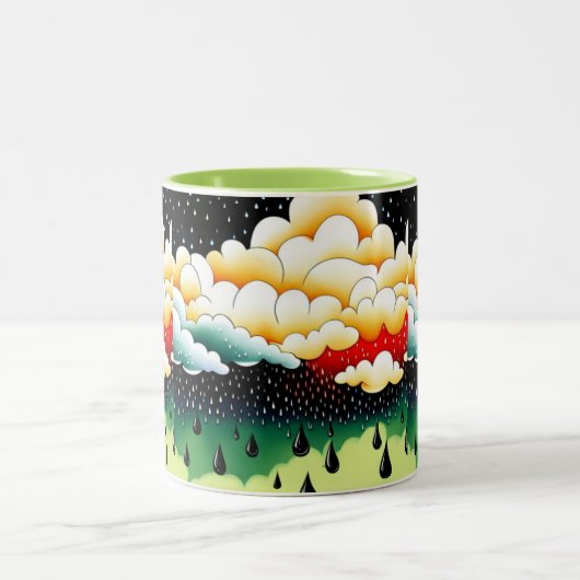 Rainy Days Zweifarbige Tasse (Mittel)