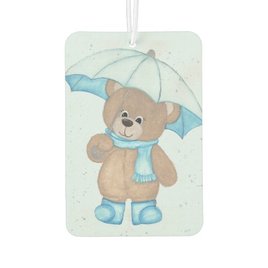 Rainy Daze Teddy Bear Autolufterfrischer (Rückseite)