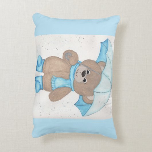 Rainy Daze Teddy Bear Dekokissen (Rückseite(Vertikal))