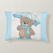 Rainy Daze Teddy Bear Dekokissen (Rückseite)