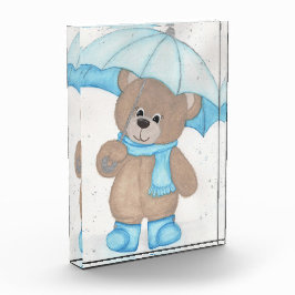 Rainy Daze Teddy Bear Fotoblock