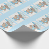 Rainy Daze Teddy Bear Geschenkpapier (Ecke)