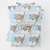 Rainy Daze Teddy Bear Geschenkpapier Set (Beispiel)