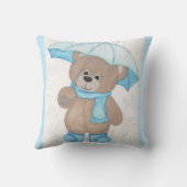 Rainy Daze Teddy Bear Kissen (Rückseite)