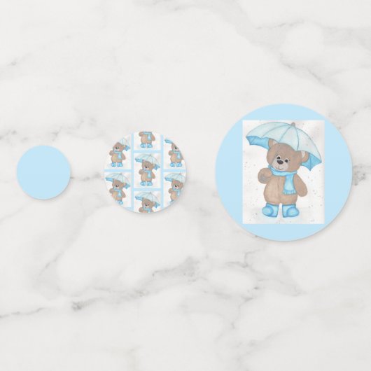 Rainy Daze Teddy Bear Konfetti (Vorderseiten)