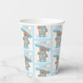 Rainy Daze Teddy Bear Pappbecher (Rückseite)