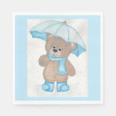 Rainy Daze Teddy Bear Serviette (Vorderseite)
