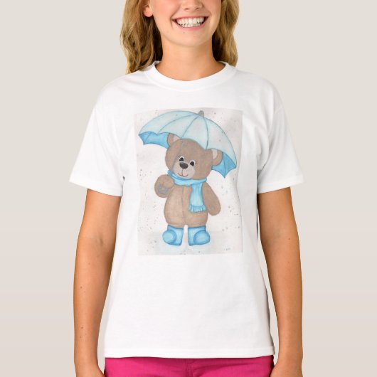 Rainy Daze Teddy Bear T-Shirt (Vorderseite)
