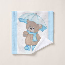 Rainy Daze Teddy Bear Waschlappen