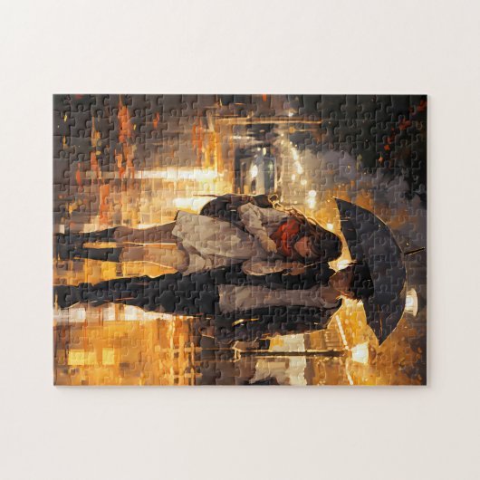 Rainy Fall Day Liebe Puzzle (Horizontal)