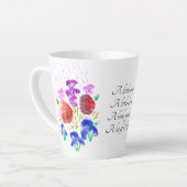 Rainy Flower Garden in hellen Farben Kleines Latei Milchtasse (Linke Ecke)