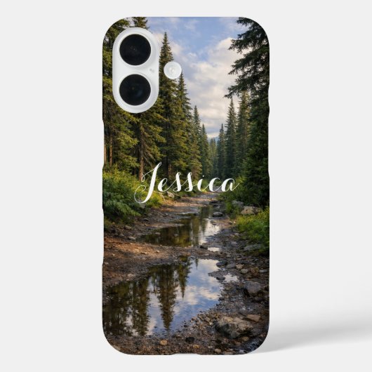 Rainy Forest Path Landscape Personalized Case-Mate iPhone Hülle (Rückseite)