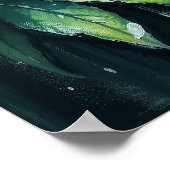 Rainy Forest - ruhige Illustration Art Poster (Ecke)