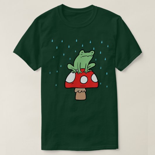 Rainy FrogToadstoolCottagecoreGoblincoreFairy T-Shirt (Design vorne)