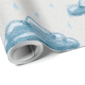 Rainy Gloomy Day Pattern Geschenkpapier (Rolleneckpunkt)