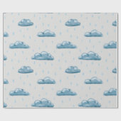 Rainy Gloomy Day Pattern Geschenkpapier (Flach)