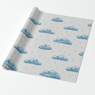 Rainy Gloomy Day Pattern Geschenkpapier