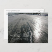 Rainy Lake Ice Road, Voyageurs National Park, MN Postkarte (Vorne/Hinten)