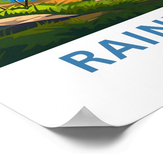 Rainy Lake Minnesota Poster (Ecke)