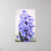 Rainy Lila Hyacinth Wrapped Canvas Leinwanddruck (Vorderseite)