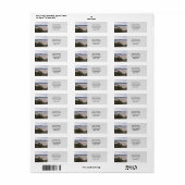 Rainy Morecambe Bay Rücksendeadresse (Vorne)