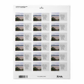 Rainy Morecambe Bay Rücksendeadresse Adressaufkleber (Vorne)