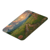 Rainy Mountain Morning Magnet (Linke Seite)